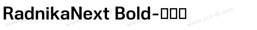 RadnikaNext Bold字体转换
